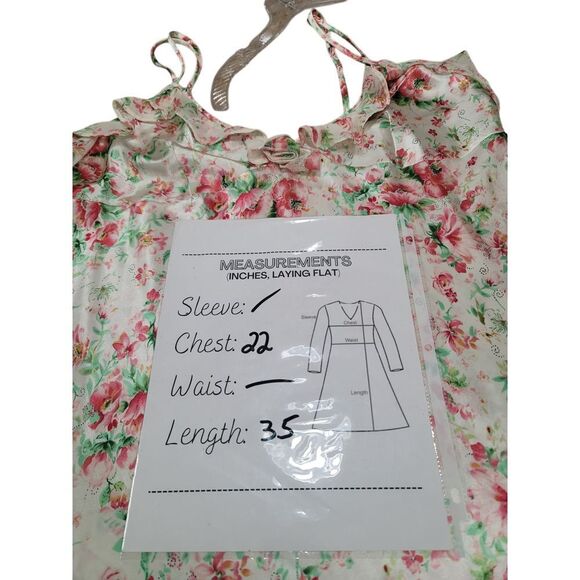 Vtg Enchanting Womans Size 1X Floral Slip Babydoll Nightgown Lingerie sexy satin - Picture 8 of 8